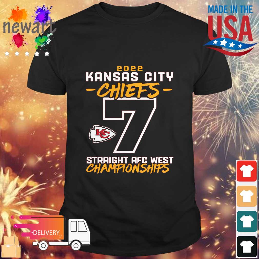 2022 Kansas City Chiefs Straight AFC West Championships shirt