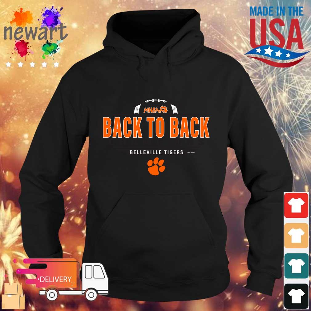 2022 MHSAA Football D1 Back To Back Champions Belleville Tigers s Hoodie