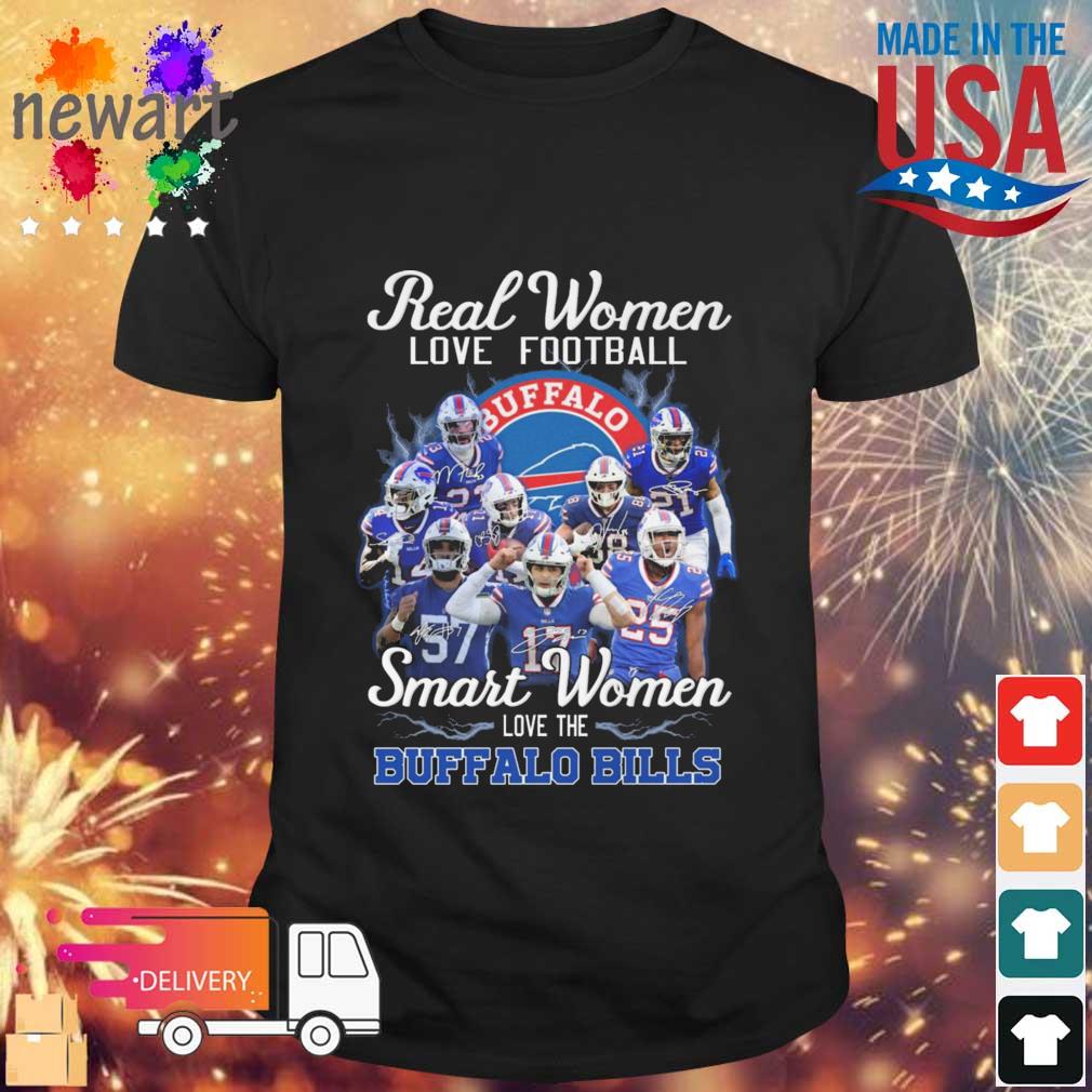 2022 Real Women Love Football Smart Women Love The Buffalo Bills Signatures shirt