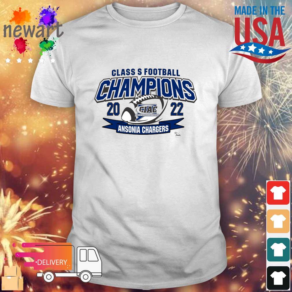 Ansonia Chargers Class S Football Champions 2022 shirt