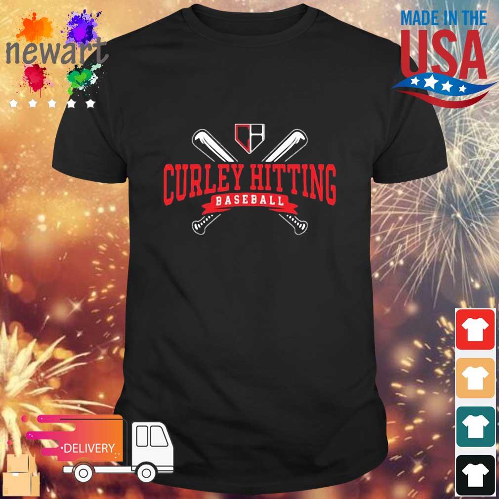 Chris Curley Hitting Logo Baseball Shirt