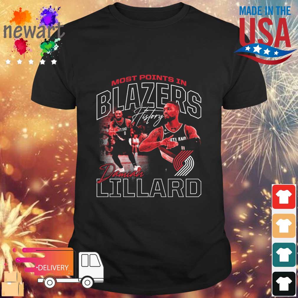 Damian Lillard Portland Trail Blazers Franchise All-Time Scoring Leader shirt