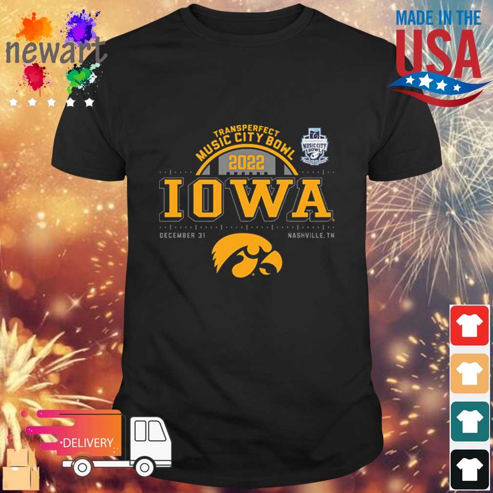 Iowa Hawkeyes Transperfect Music City Bowl 2022 shirt