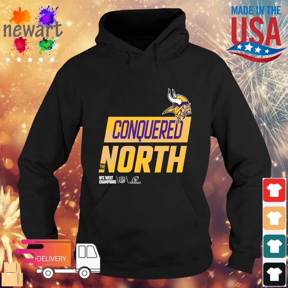 Minnesota Vikings Conquered The North NFC West Champions 2022 sweater Hoodie