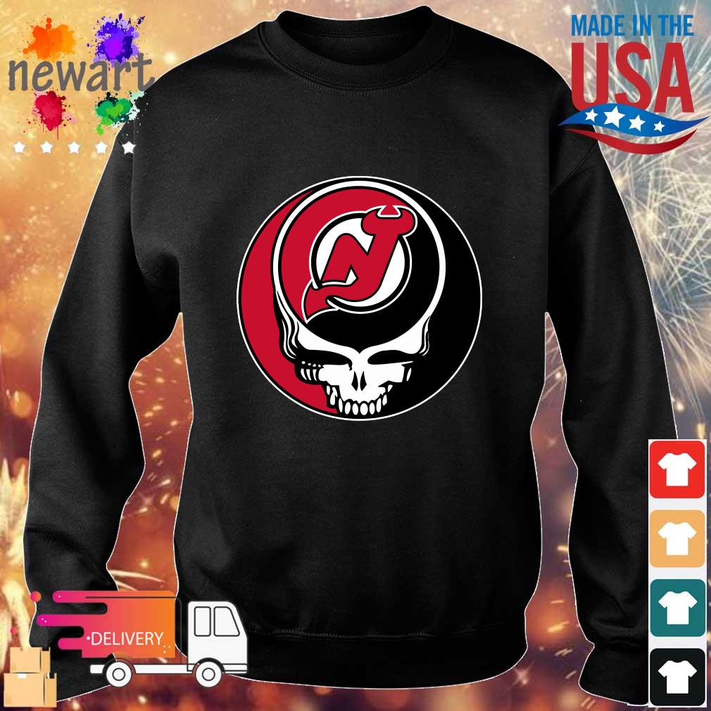 Official New Jersey Devils Grateful Dead Steal Your Face Hockey Nhl  Shirt,Sweater, Hoodie, And Long Sleeved, Ladies, Tank Top
