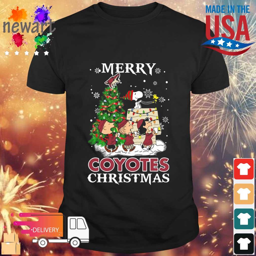 Snoopy And Friends Arizona Coyotes Merry Christmas sweatshirt