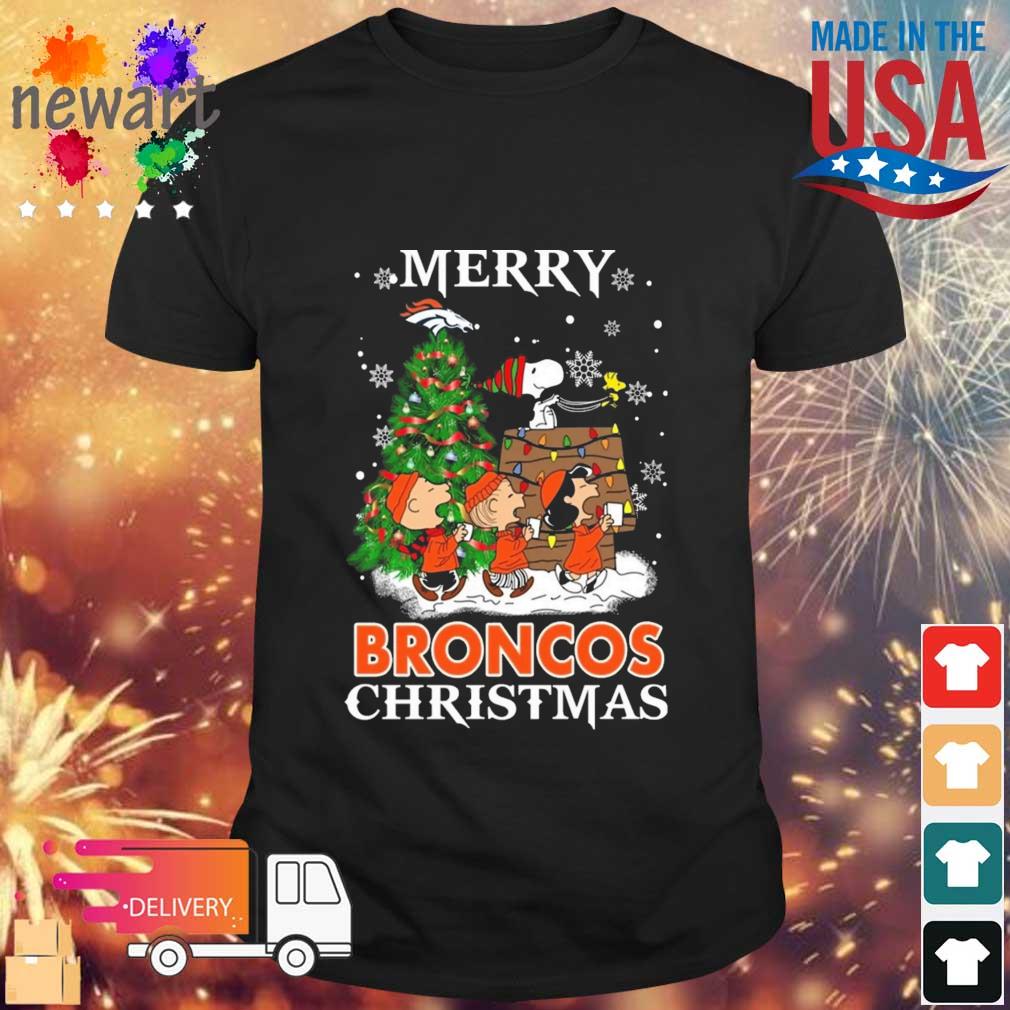 Snoopy And Friends Denver Broncos Merry Christmas sweatshirt