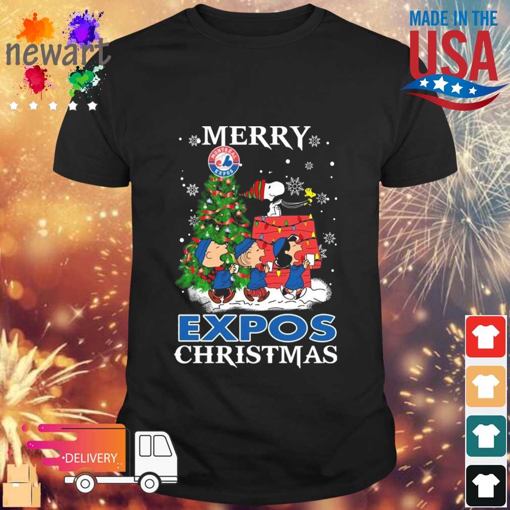 Snoopy And Friends Montreal Expos Merry Christmas sweatshirt