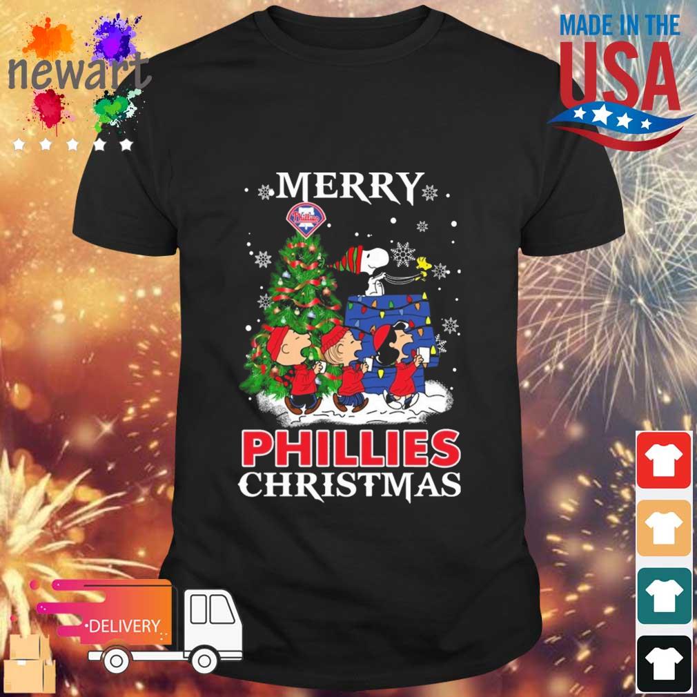 Snoopy And Friends Philadelphia Phillies Merry Christmas sweatshirt