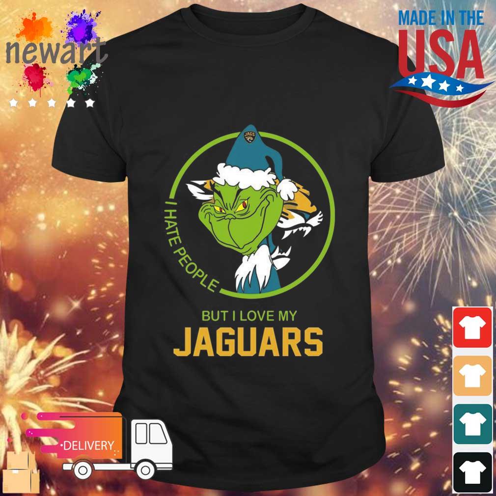 The Grinch I Hate People But I Love My Jacksonville Jaguars shirt