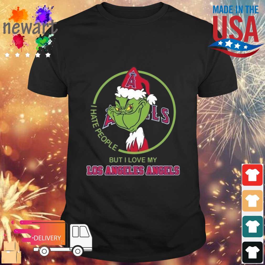 The Grinch I Hate People But I Love My Los Angeles Angels shirt