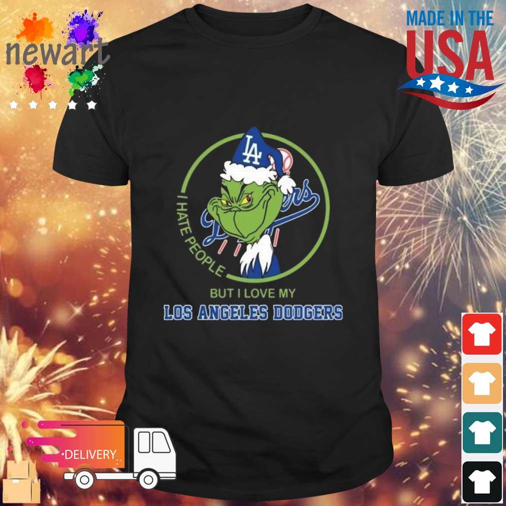 The Grinch I Hate People But I Love My Los Angeles Dodgers shirt
