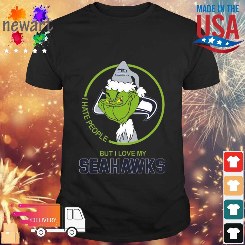 The Grinch I Hate People But I Love My Seattle Seahawks shirt