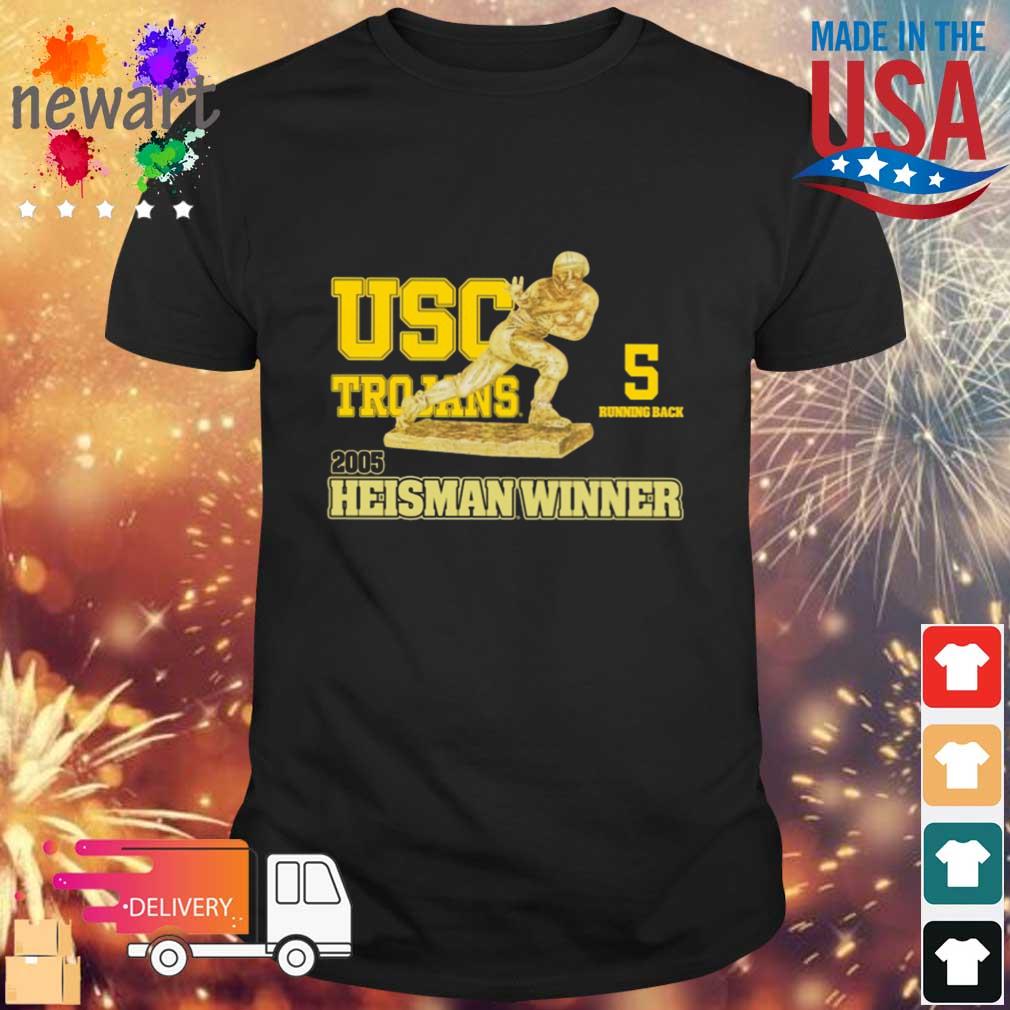 Usc Trojans 5 Running Back 2005 Heisman Winner Shirt