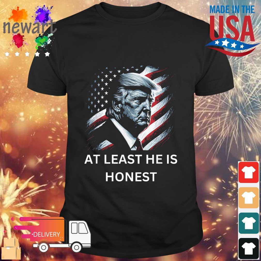 At Least He is Honest America Flag Take Trump Back Election shirt