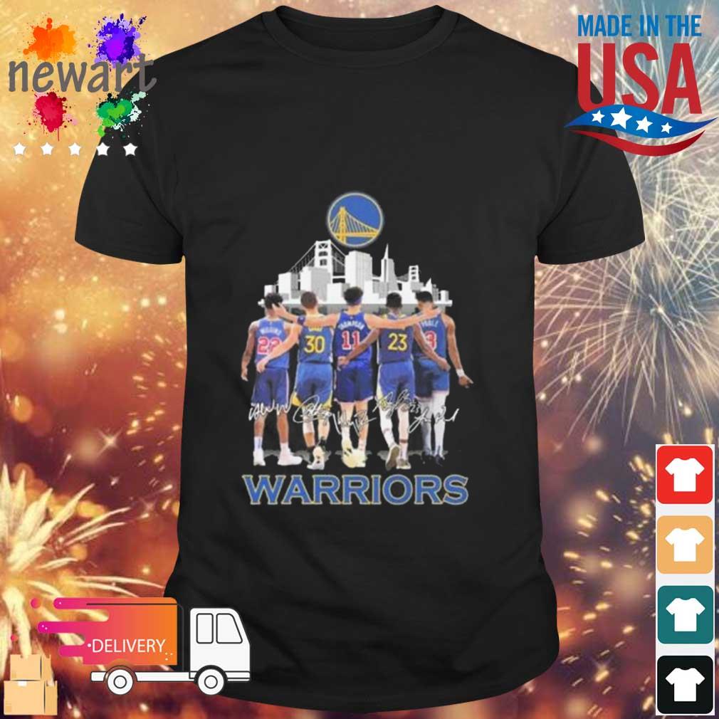 Golden State Warriors City Wiggins Curry Thompson And Poole Signatures 2023 Shirt
