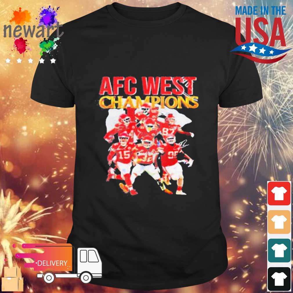 Kansas City Chiefs Champions Afc West 2023 Championship Lvii Signatures Sweatshirt