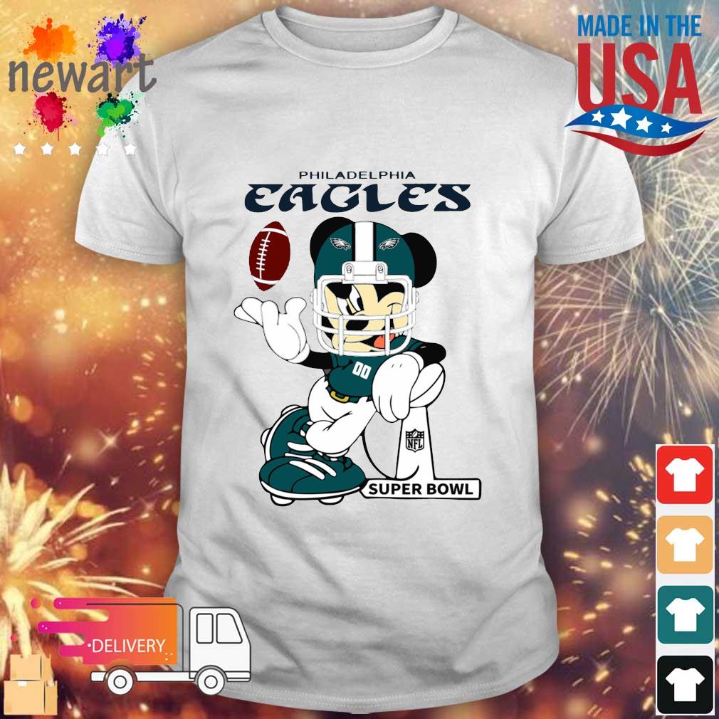 Mickey Mouse Philadelphia Eagles 2023 Super Bowl shirt