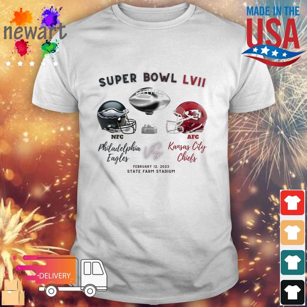 NFC Philadelphia Eagles Vs AFC Kansas City Chiefs Super Bowl LVII 2023 shirt