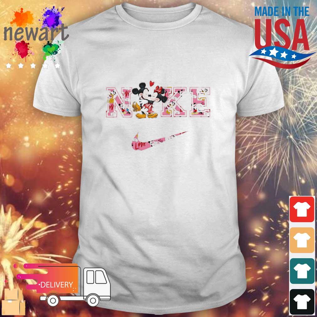 Nike Valentines Day Mickey And Minnie Mouse Shirt