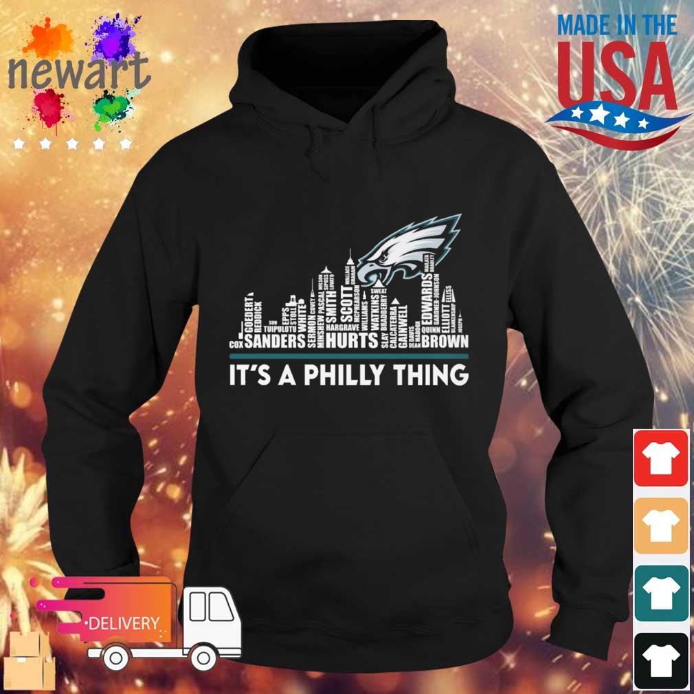 Philadelphia Eagles players names skyline, It's A Philly Thing Shirt, hoodie,  sweater, long sleeve and tank top