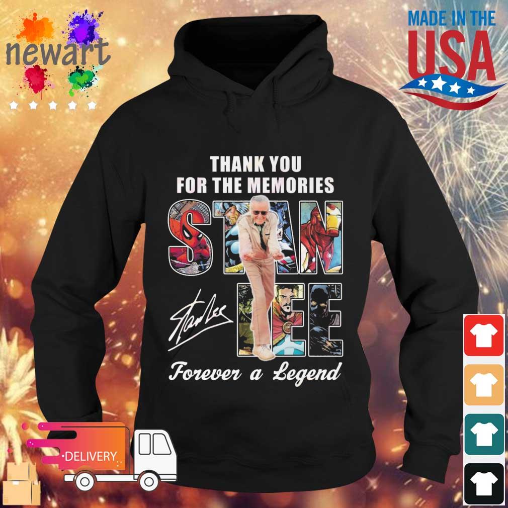 Thank You For The Memories Stan Lee Forever A Legend Signature s Hoodie