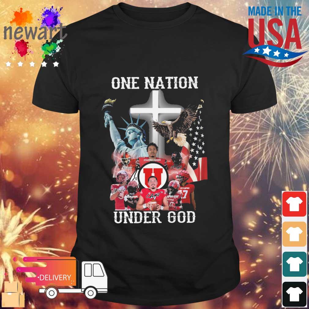Utah Utes One Nation Under God Signatures shirt
