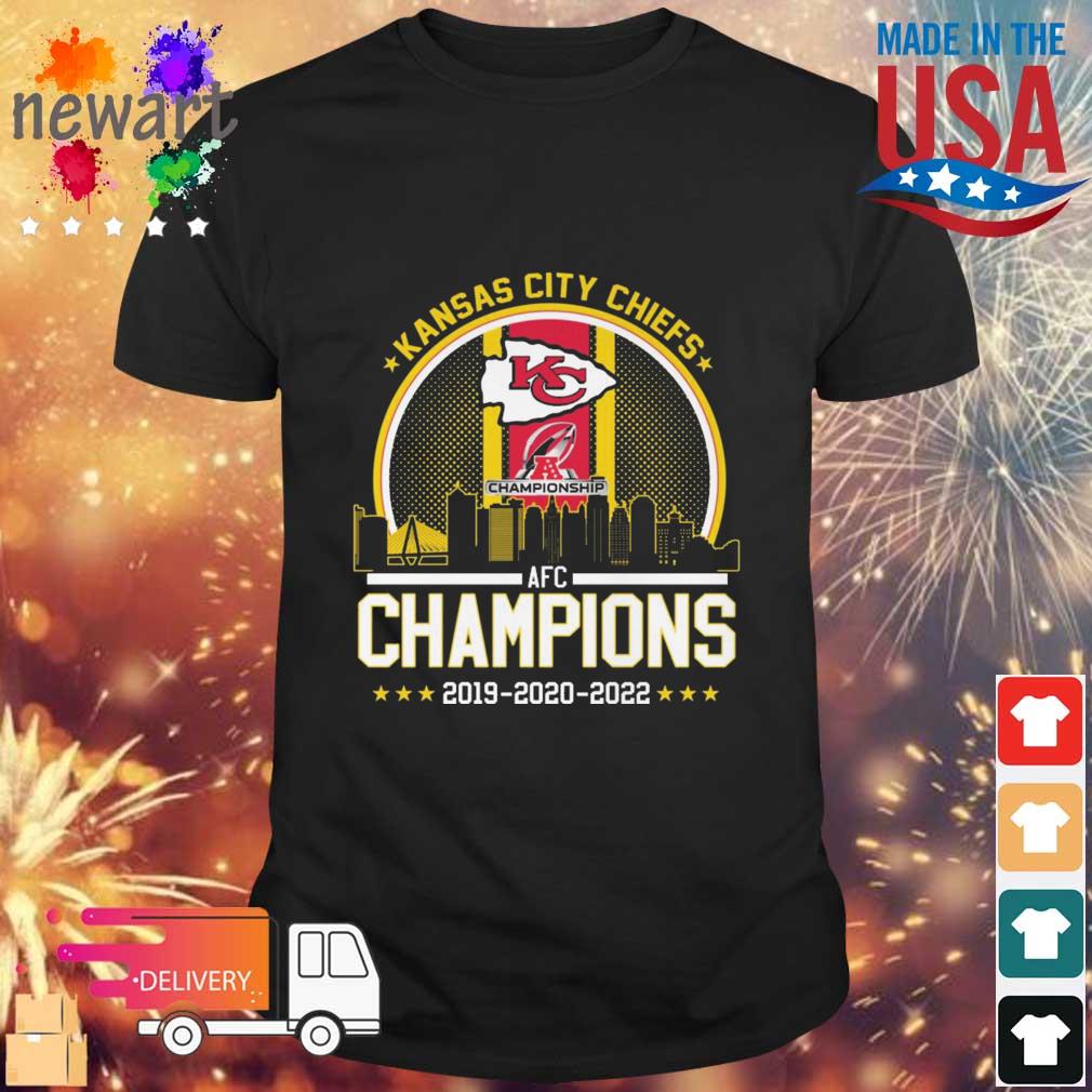 Kansas City Chiefs AFC Champions 2019 2020 2022 shirt
