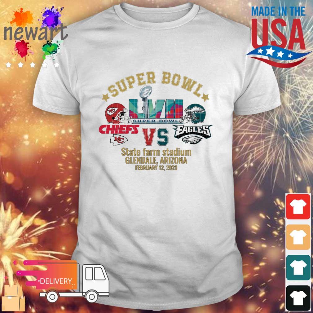 Kansas City Chiefs Vs Philadelphia Eagles Super Bowl LVII State Farm Stadium 12, 2023 shirt