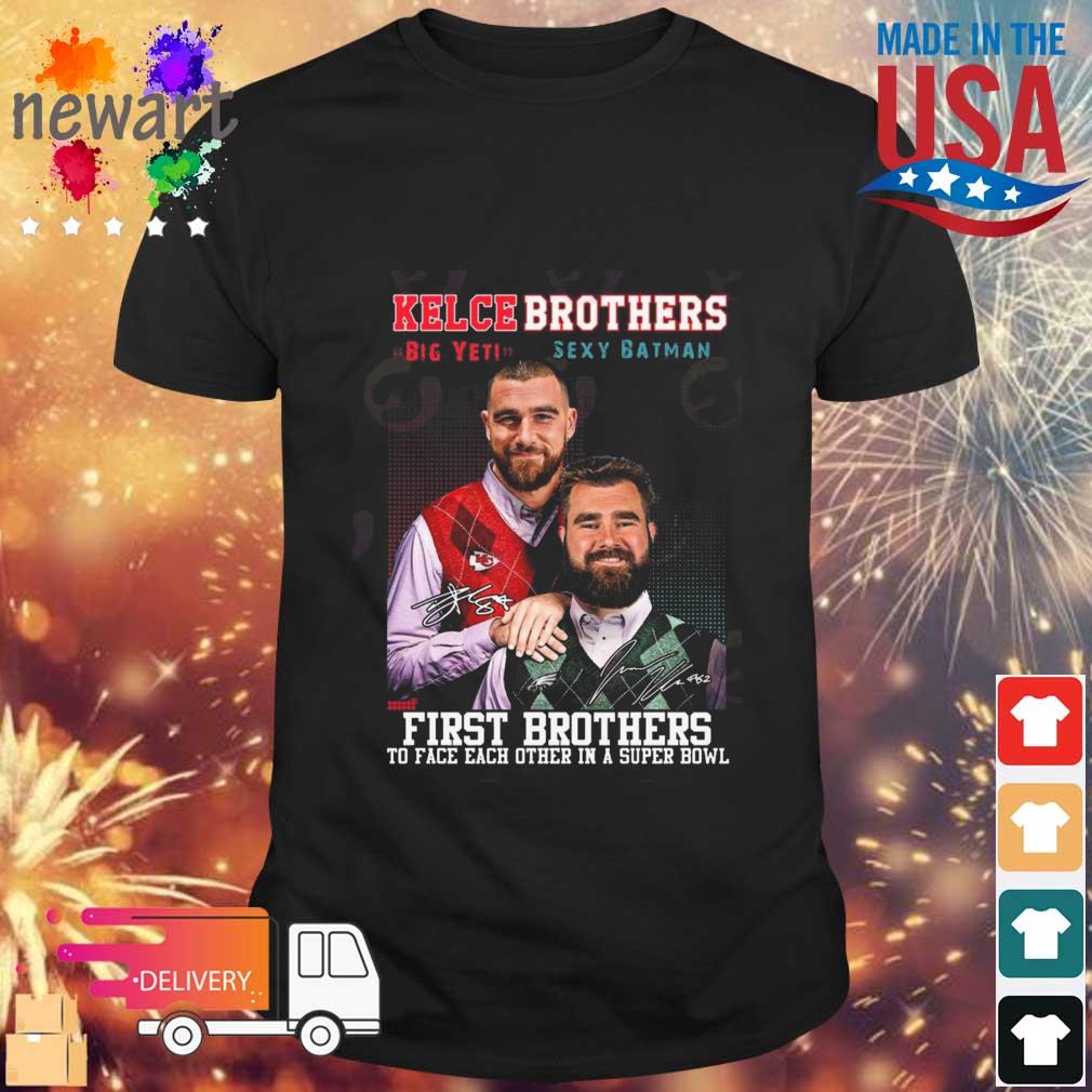 Kelce Brothers The First Brother Players To Face Each Other 2023 shirt