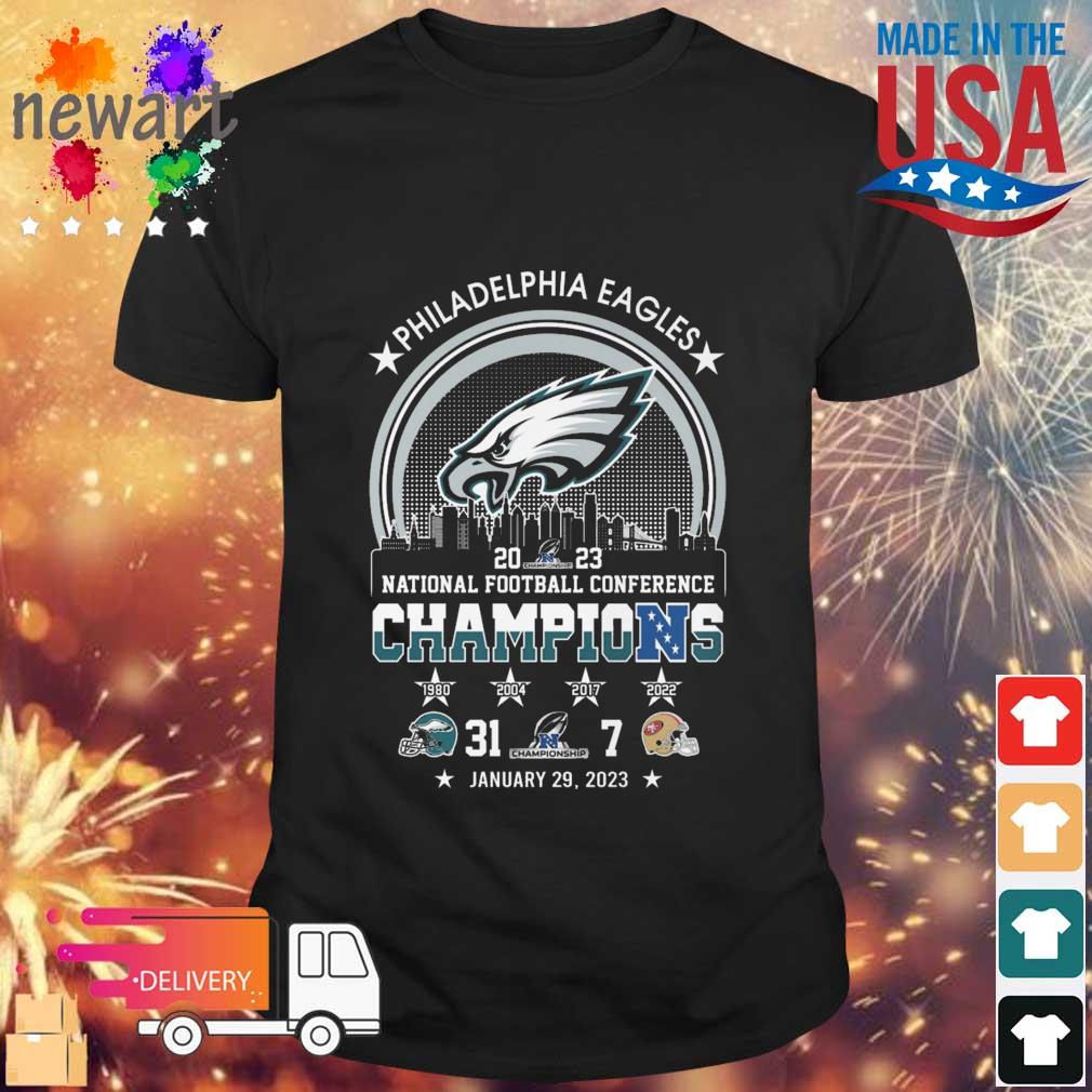 Philadelphia Eagles 2023 National Football Conference Champions shirt