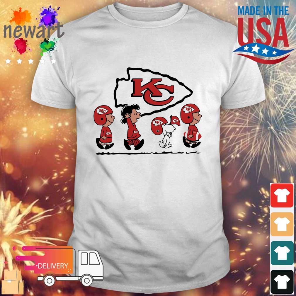 The Peanuts Snoopy And Friends Road Kansas City Chiefs 2023 Super Bowl shirt